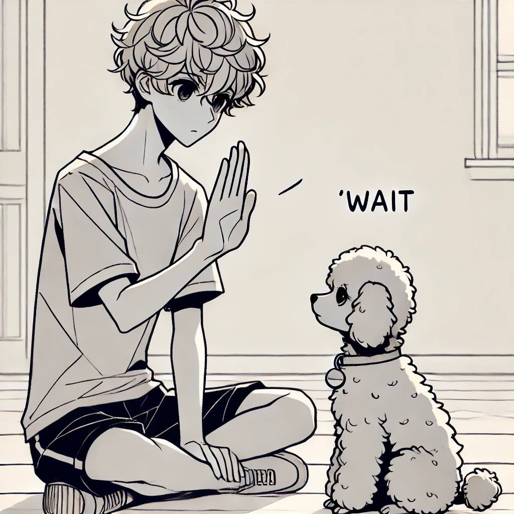 犬　膝に乗ってくる