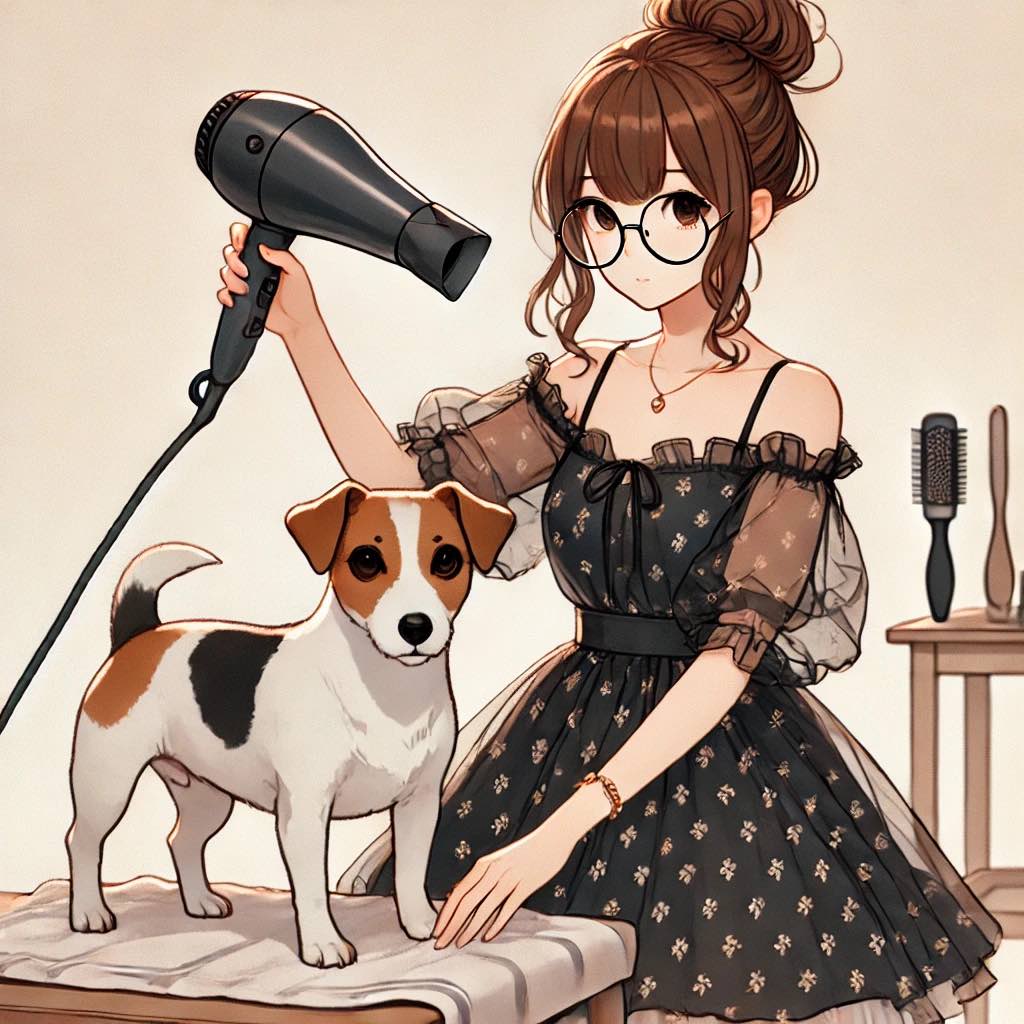 犬がドライヤーを嫌がる