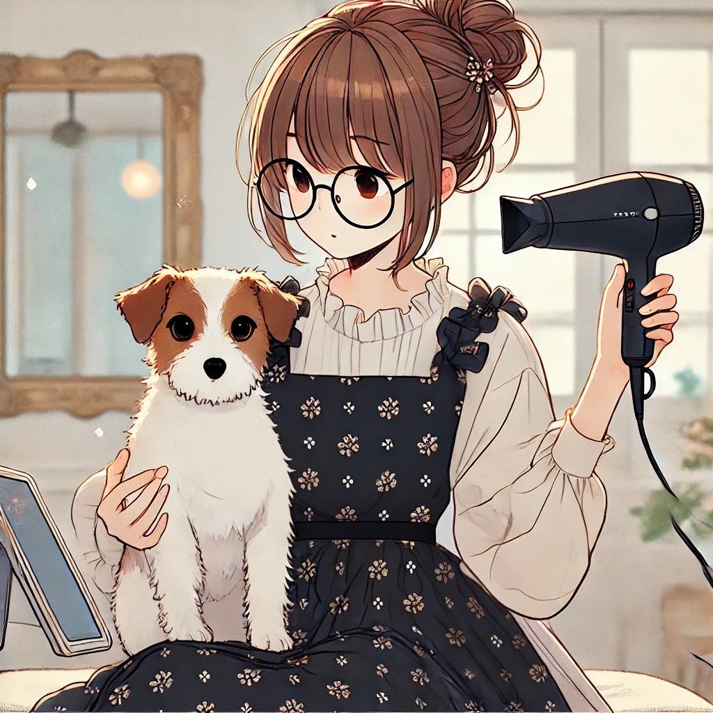 犬がドライヤーを嫌がる