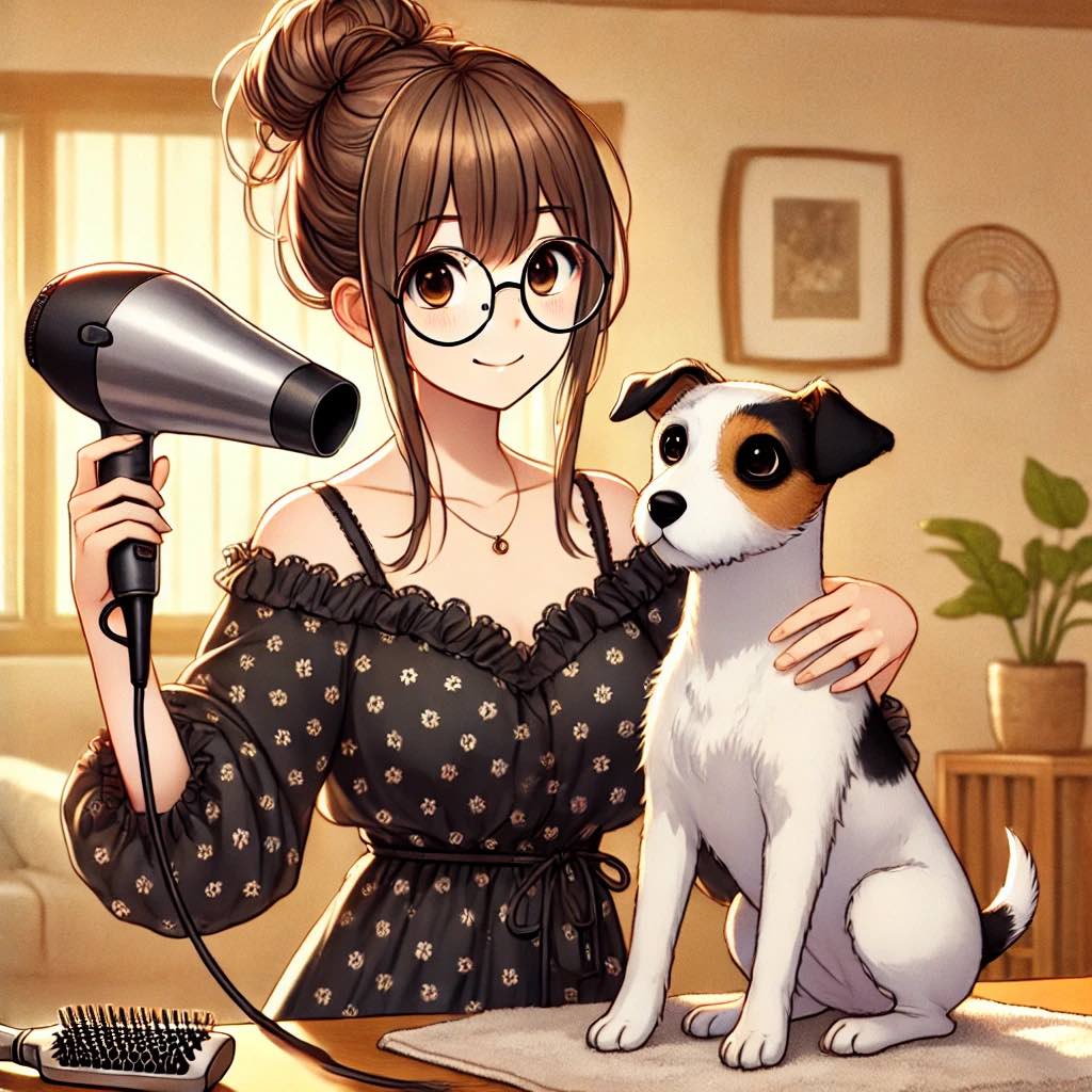 犬がドライヤーを嫌がる