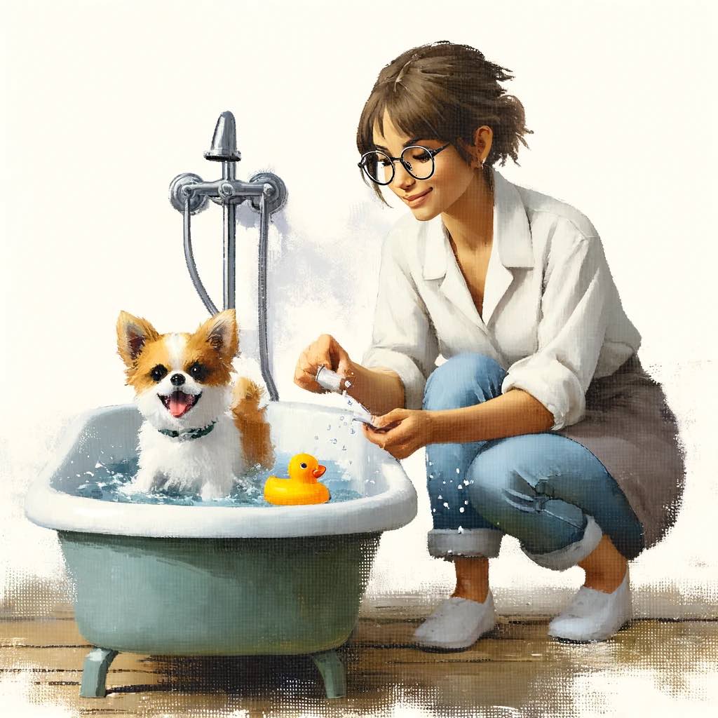 犬　お風呂　好き