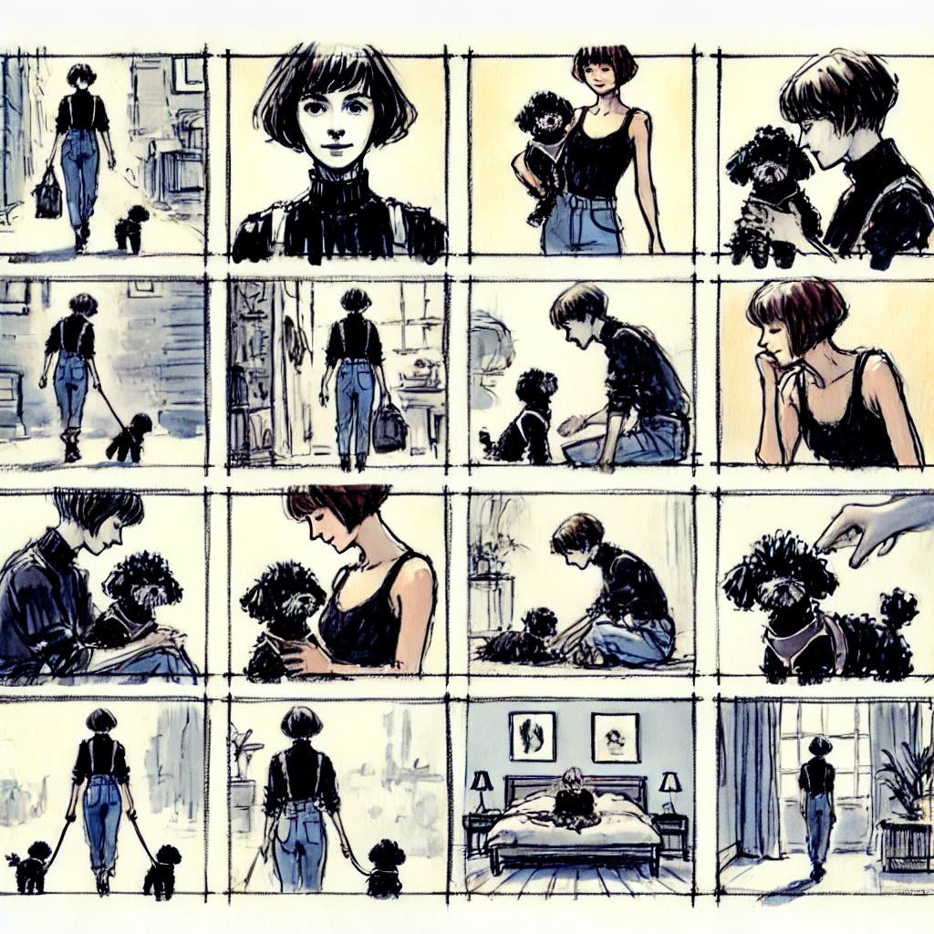 犬　椅子の下で寝る