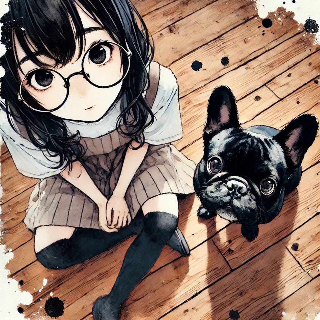 犬　フローリング　掘る