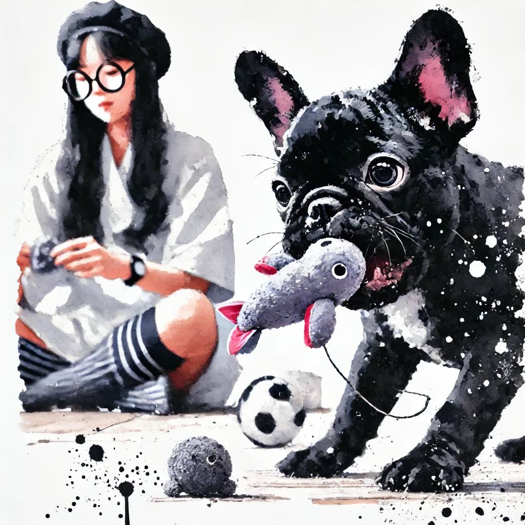 犬　フローリング　掘る