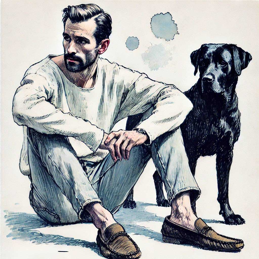 犬と主人公