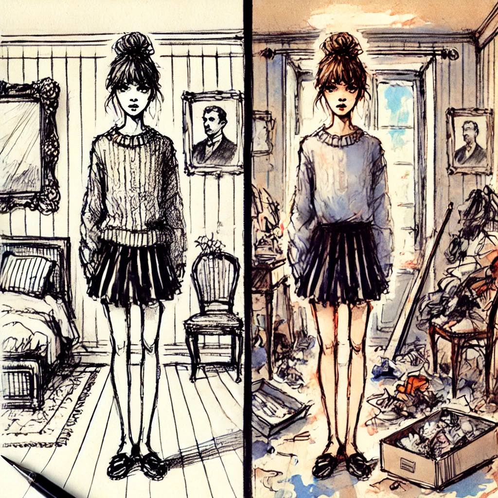 整頓された部屋と雑然とした部屋